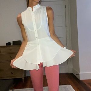 Derek Lam 10 Crosby - white dress shirt - size 2